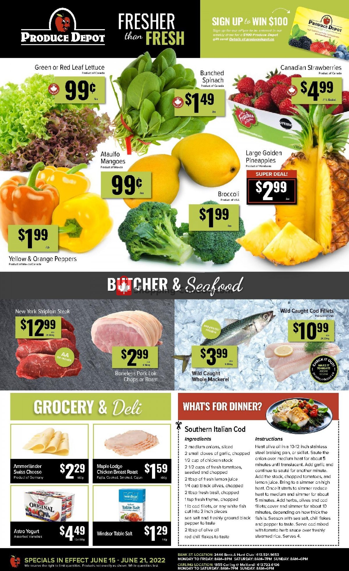 Produce Depot flyer from Wednesday June 15, 2022 to Tuesday June 21, 2022 - page 1