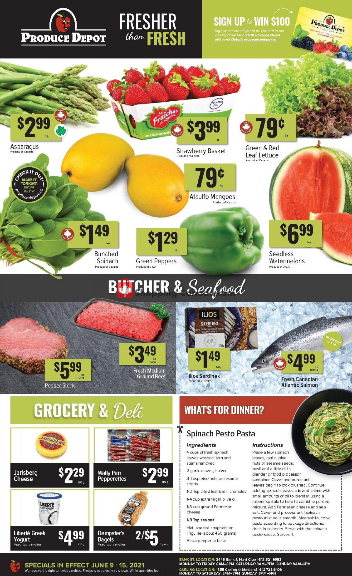 Produce Depot flyer from Wednesday June 9, 2021 to Tuesday June 15, 2021 - page 1