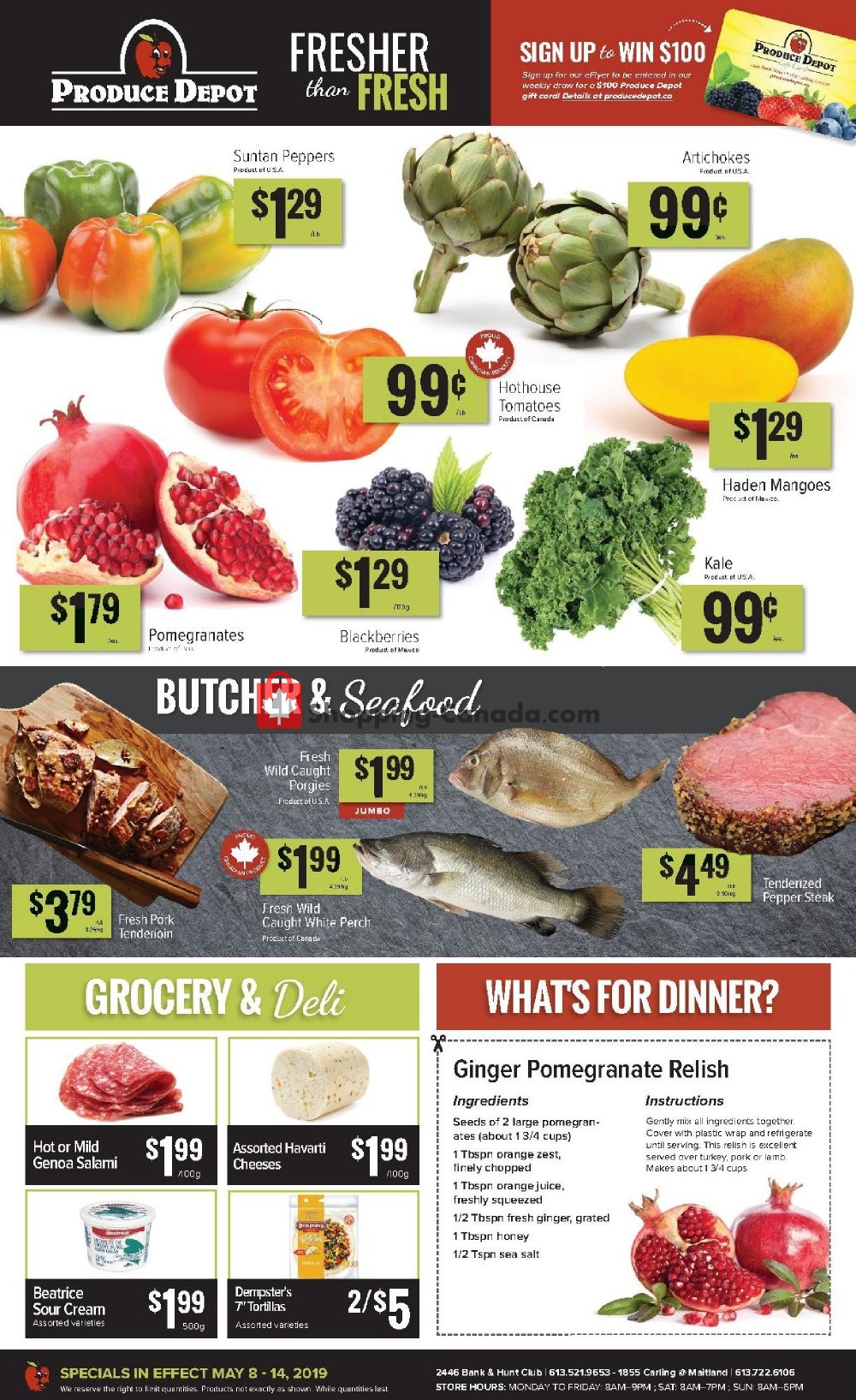 Produce Depot flyer from Wednesday May 8, 2019 to Tuesday May 14, 2019 - page 1