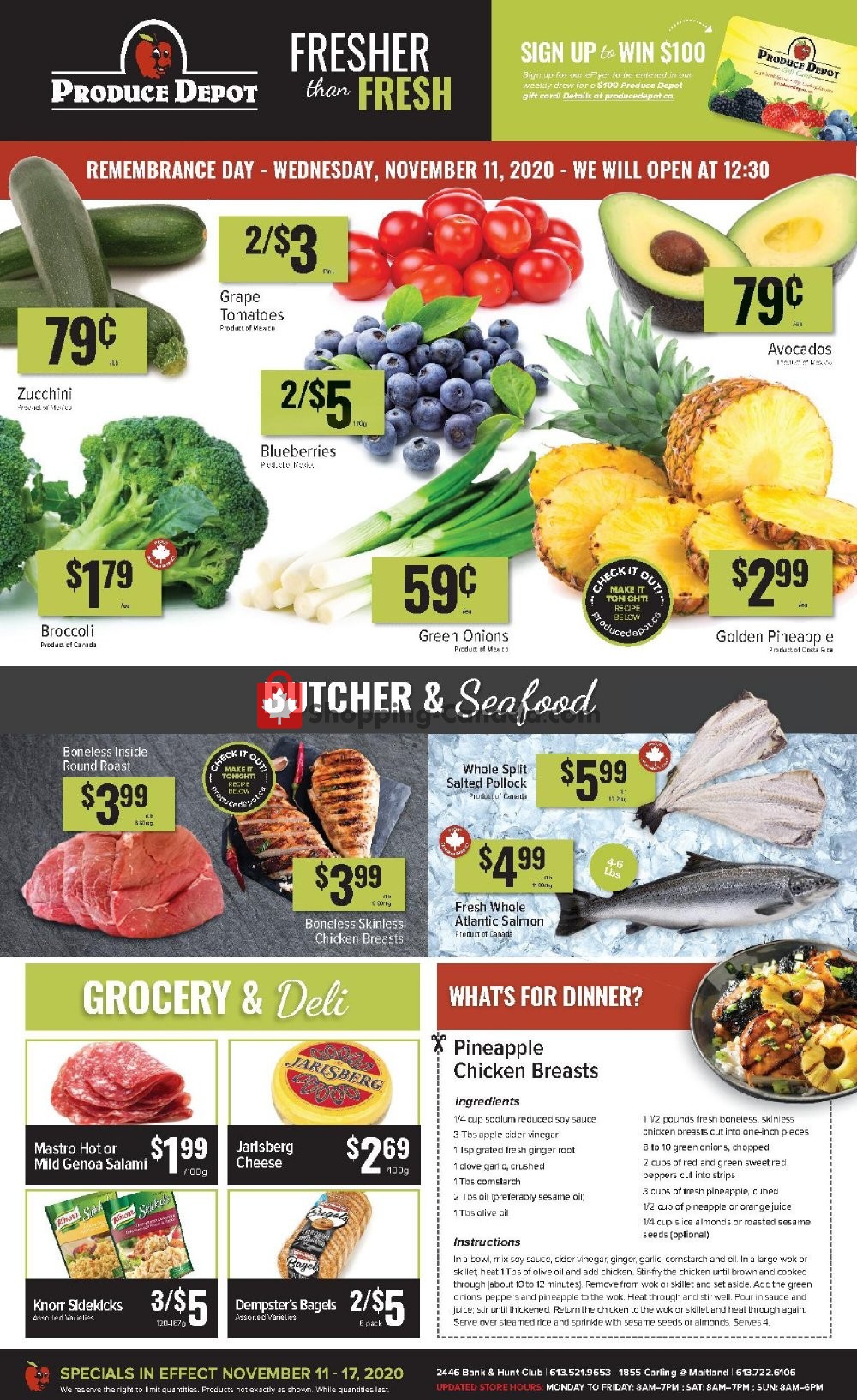 Produce Depot Canada, flyer (Fresher Than Fresh) November 11 November 17, 2020 Shopping