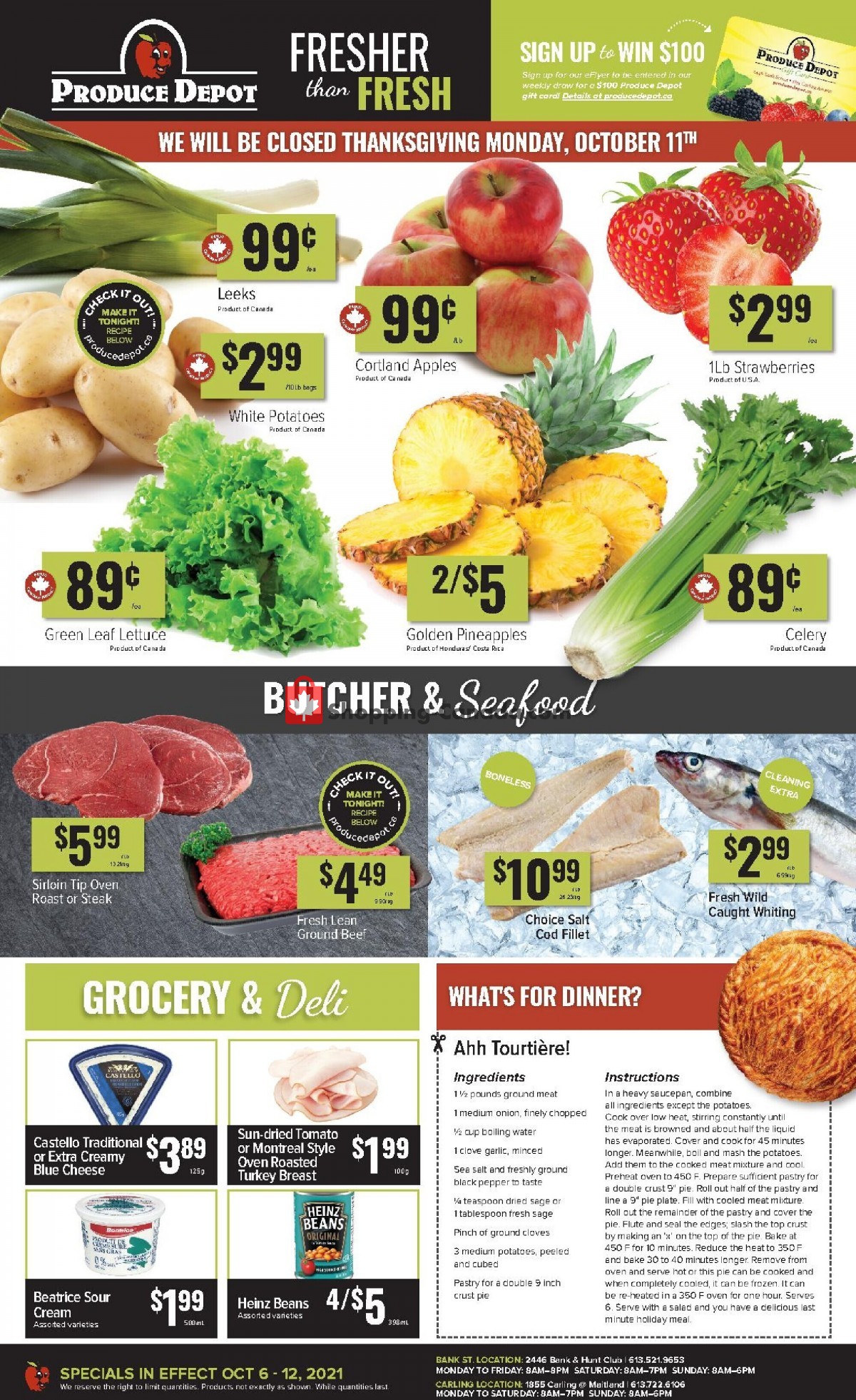 Produce Depot flyer from Wednesday October 6, 2021 to Tuesday October 12, 2021 - page 1