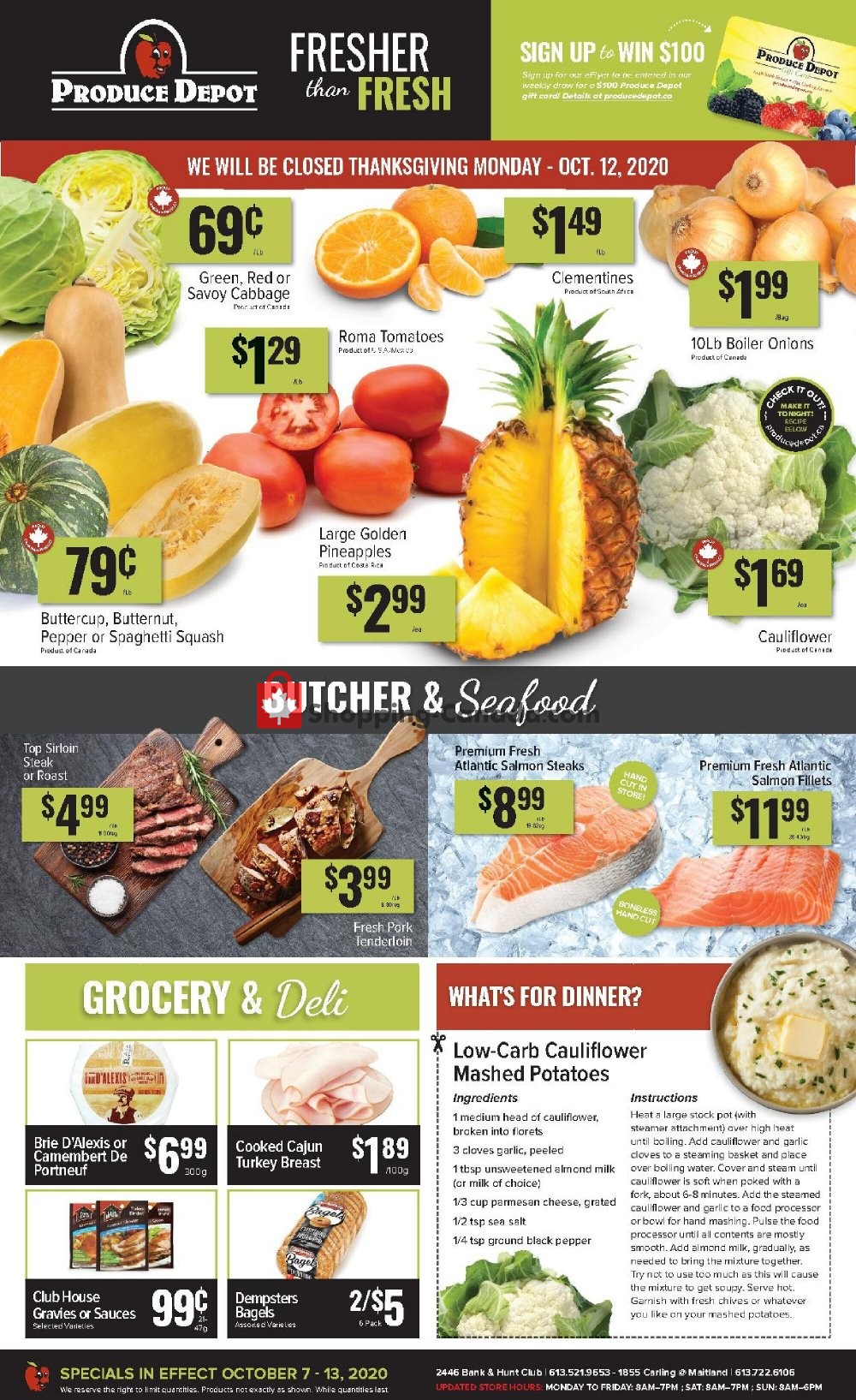 Produce Depot Canada, flyer (Fresher Than Fresh) October 7 October