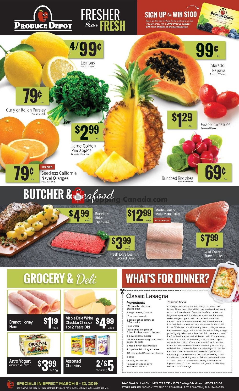 Produce Depot flyer from Wednesday March 6, 2019 to Tuesday March 12, 2019 - page 1