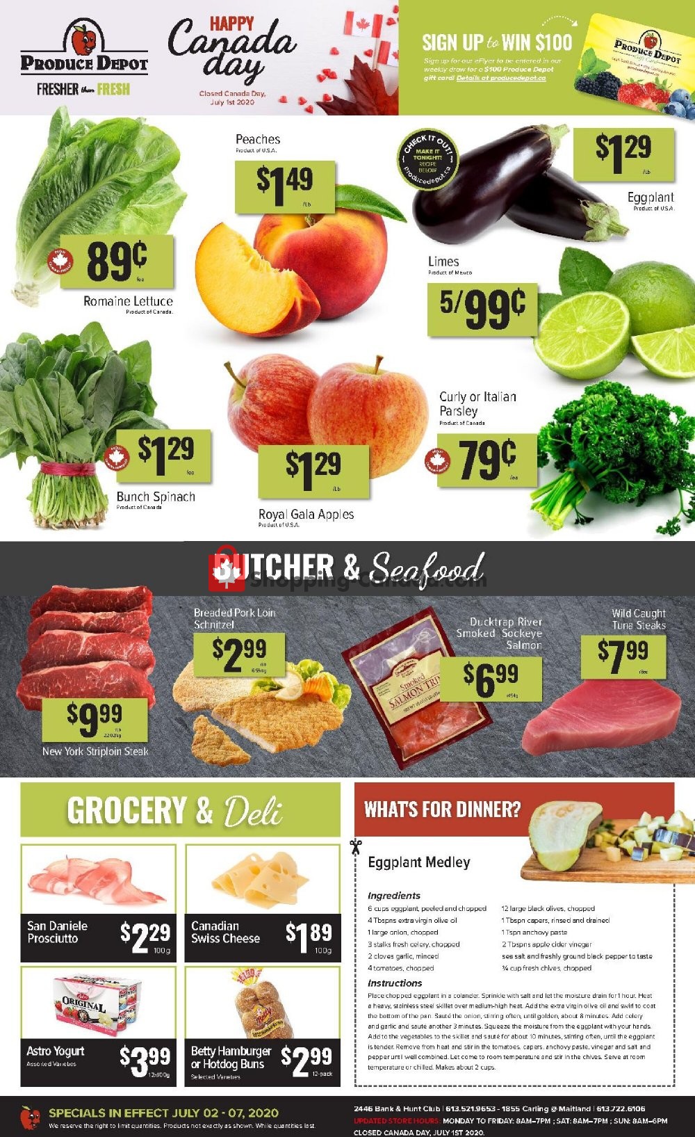 Produce Depot flyer from Thursday July 2, 2020 to Tuesday July 7, 2020 - page 1