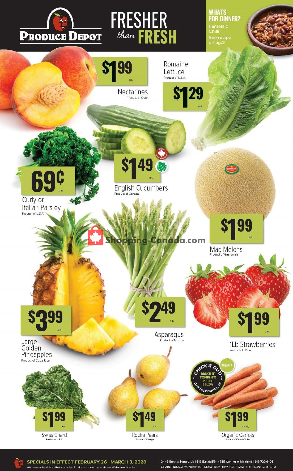 Produce Depot Canada, flyer (Special Offer) February 26 March 3