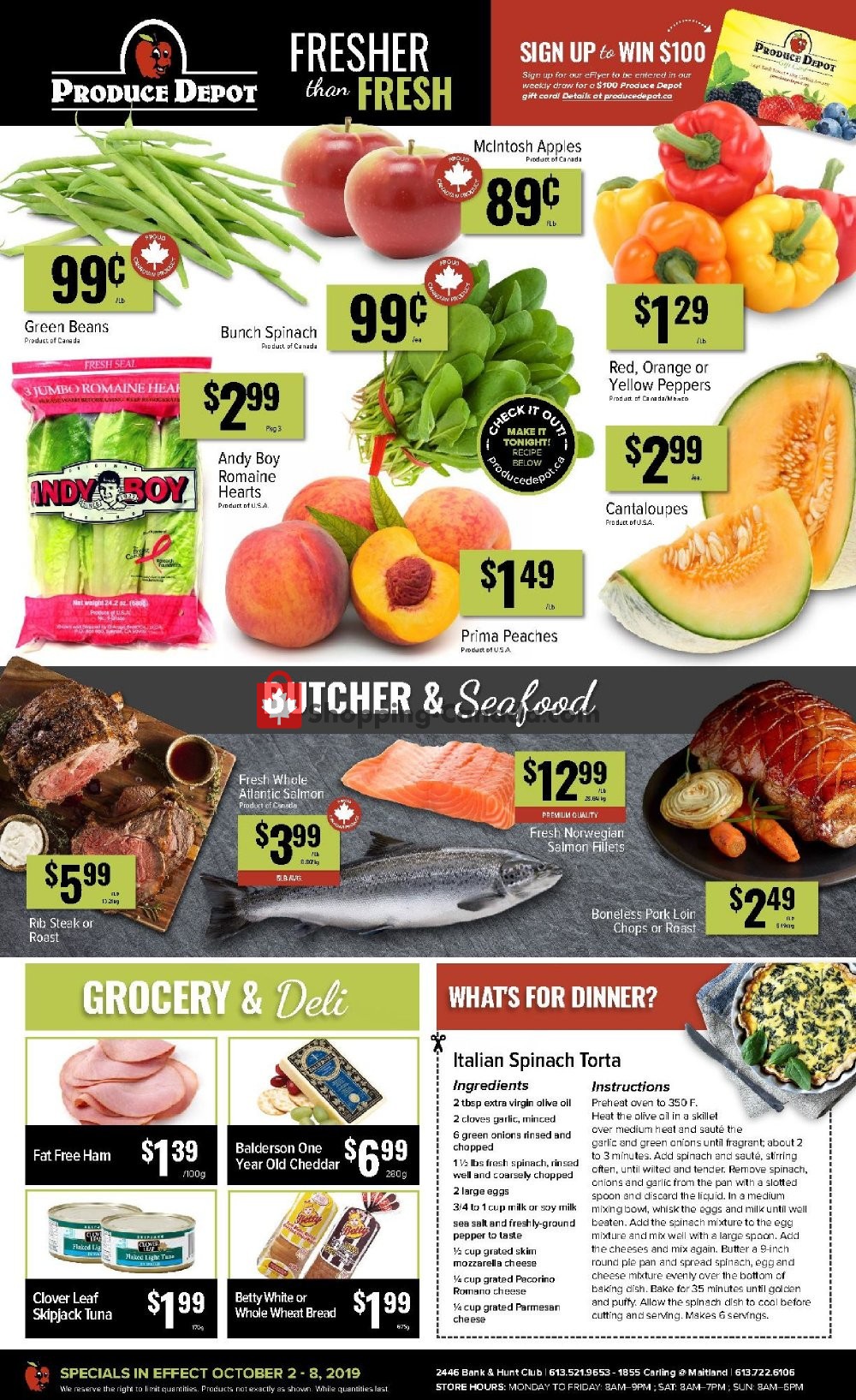 Produce Depot flyer from Wednesday October 2, 2019 to Tuesday October 8, 2019 - page 1