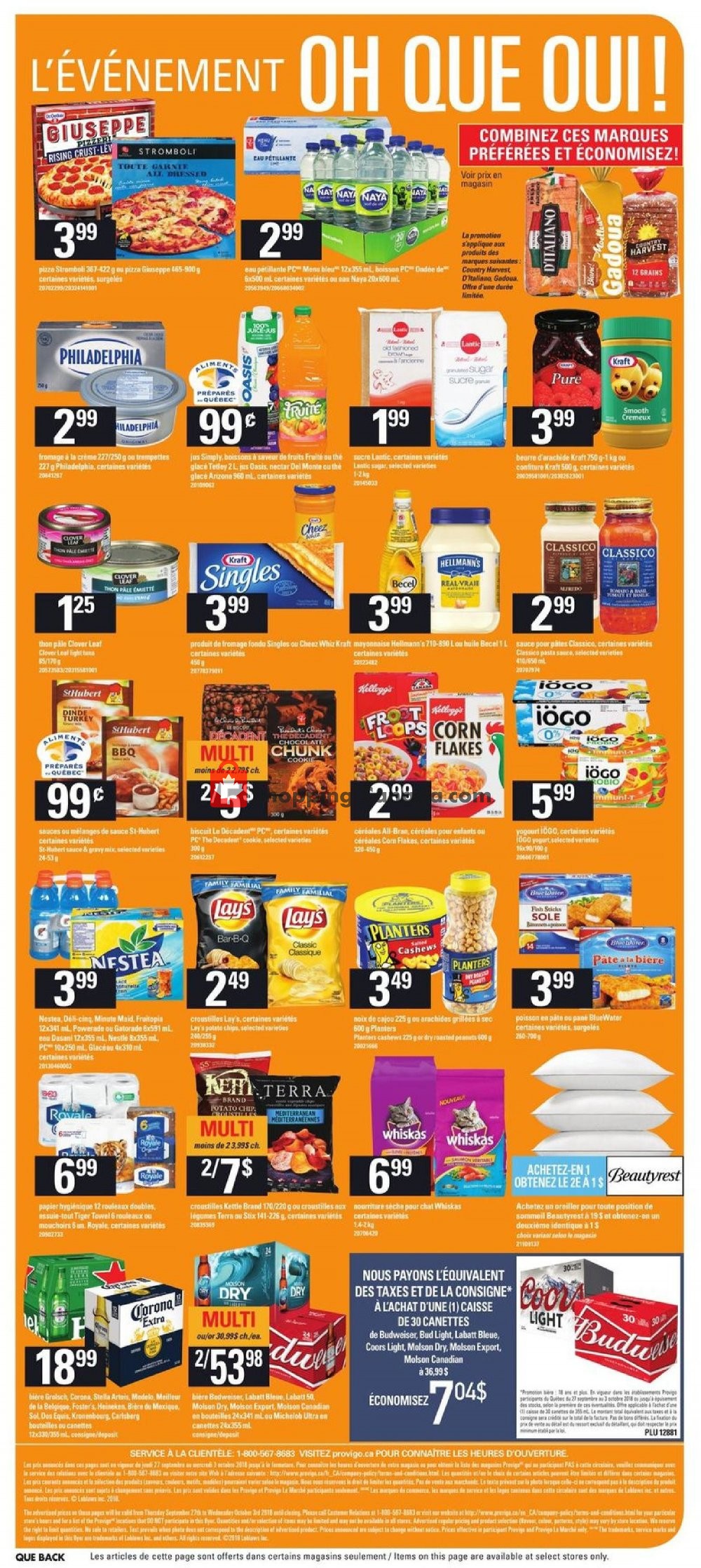 Provigo flyer from Thursday September 27, 2018 to Wednesday October 3, 2018 - page 20