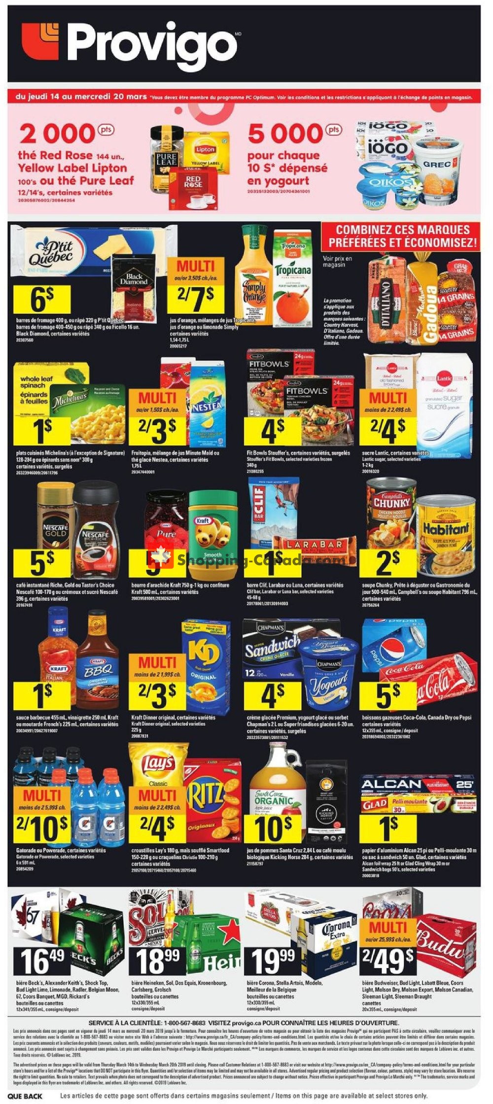 Provigo flyer from Thursday March 14, 2019 to Wednesday March 20, 2019 - page 20