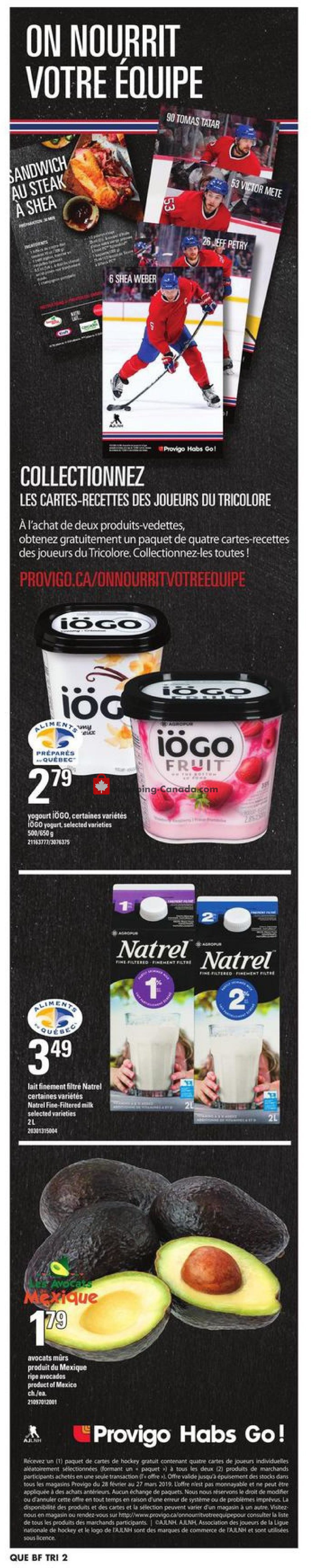 Provigo flyer from Thursday March 14, 2019 to Wednesday March 20, 2019 - page 22