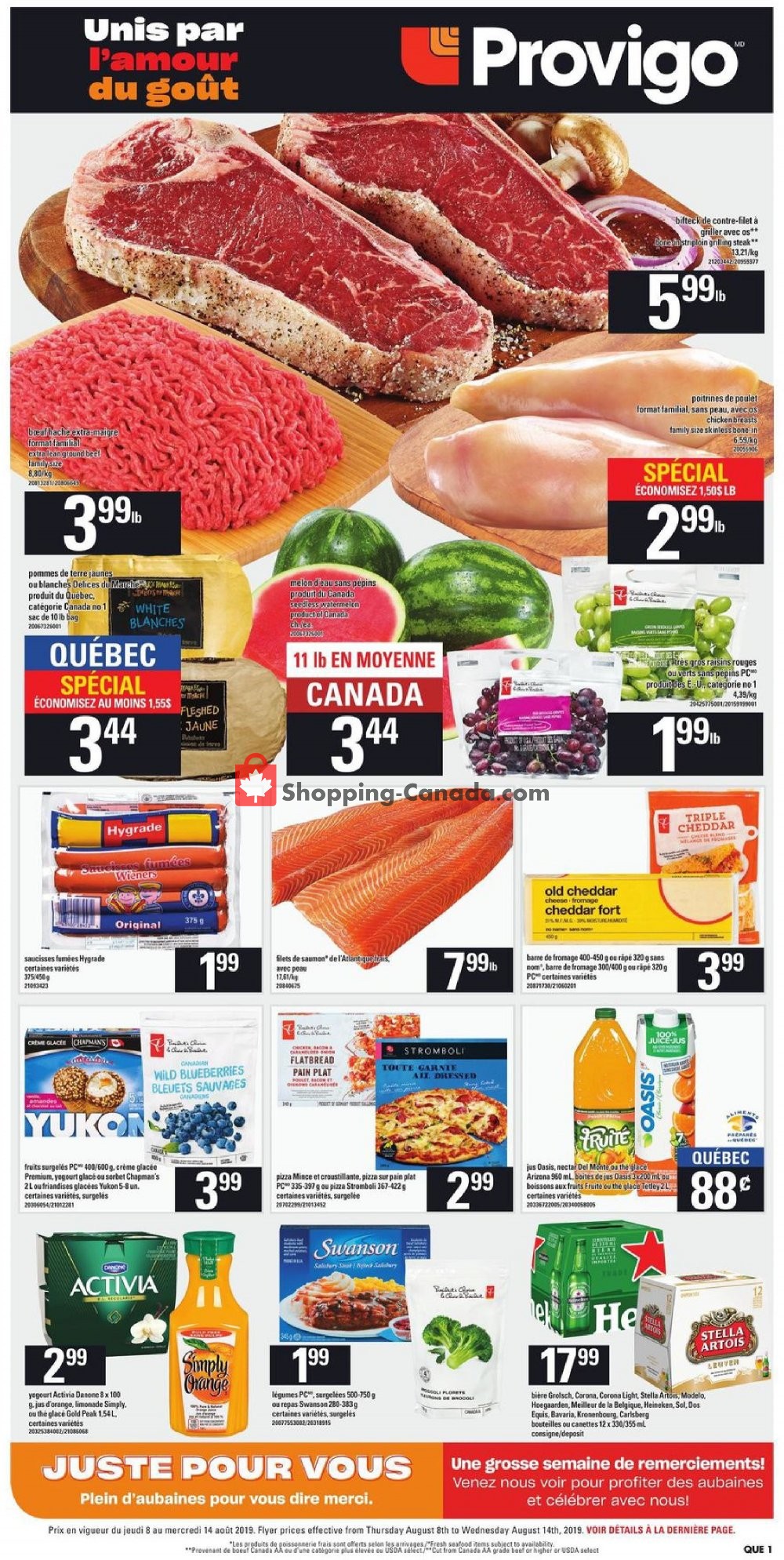 Provigo flyer from Thursday August 8, 2019 to Wednesday August 14, 2019 - page 3
