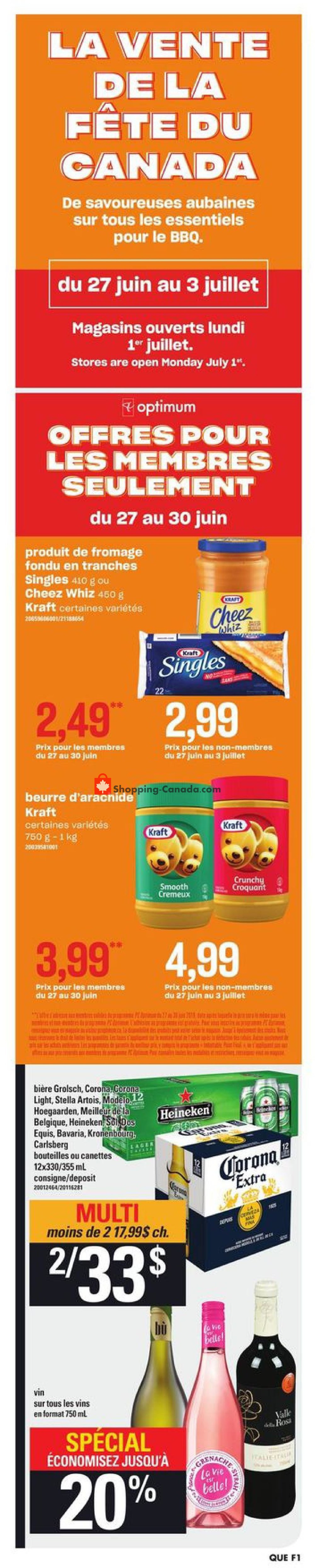 Provigo flyer from Thursday June 27, 2019 to Wednesday July 3, 2019 - page 1