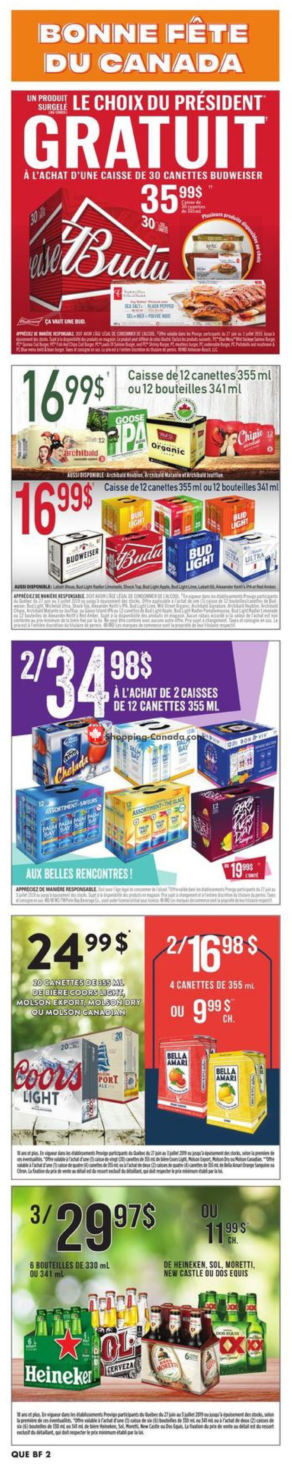 Provigo flyer from Thursday June 27, 2019 to Wednesday July 3, 2019 - page 19