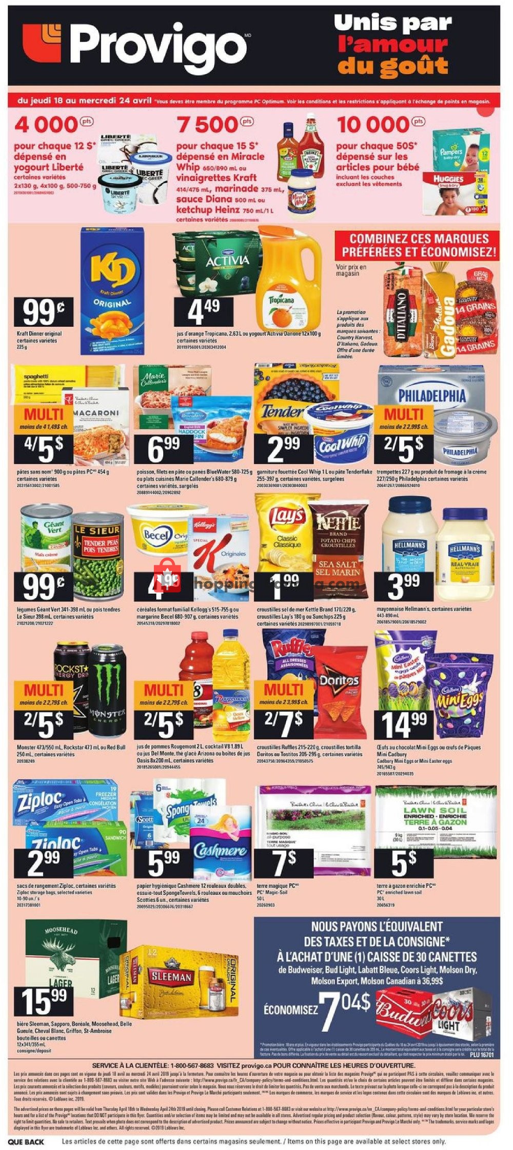 Provigo flyer from Thursday April 18, 2019 to Wednesday April 24, 2019 - page 21