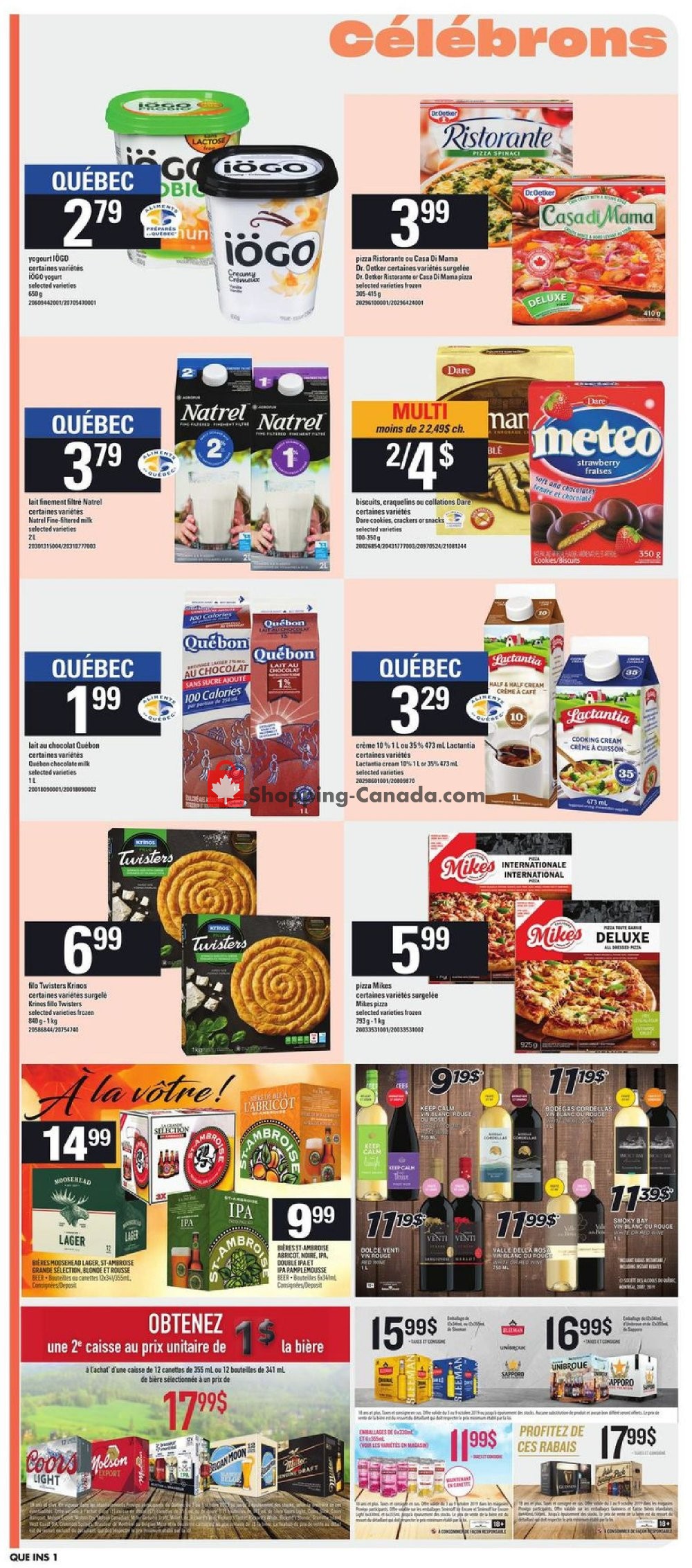 Provigo flyer from Thursday October 3, 2019 to Wednesday October 9, 2019 - page 12