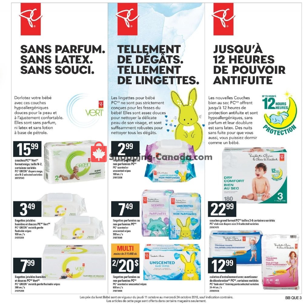 Provigo flyer from Thursday October 11, 2018 to Wednesday October 24, 2018 - page 3