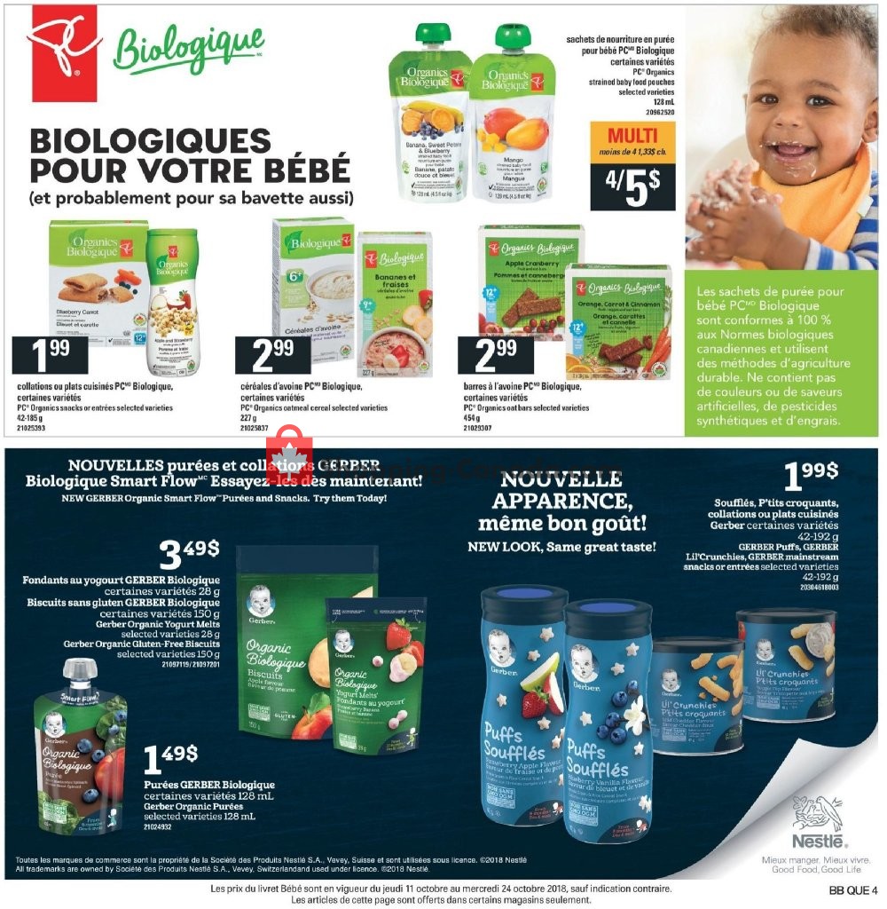 Provigo flyer from Thursday October 11, 2018 to Wednesday October 24, 2018 - page 4
