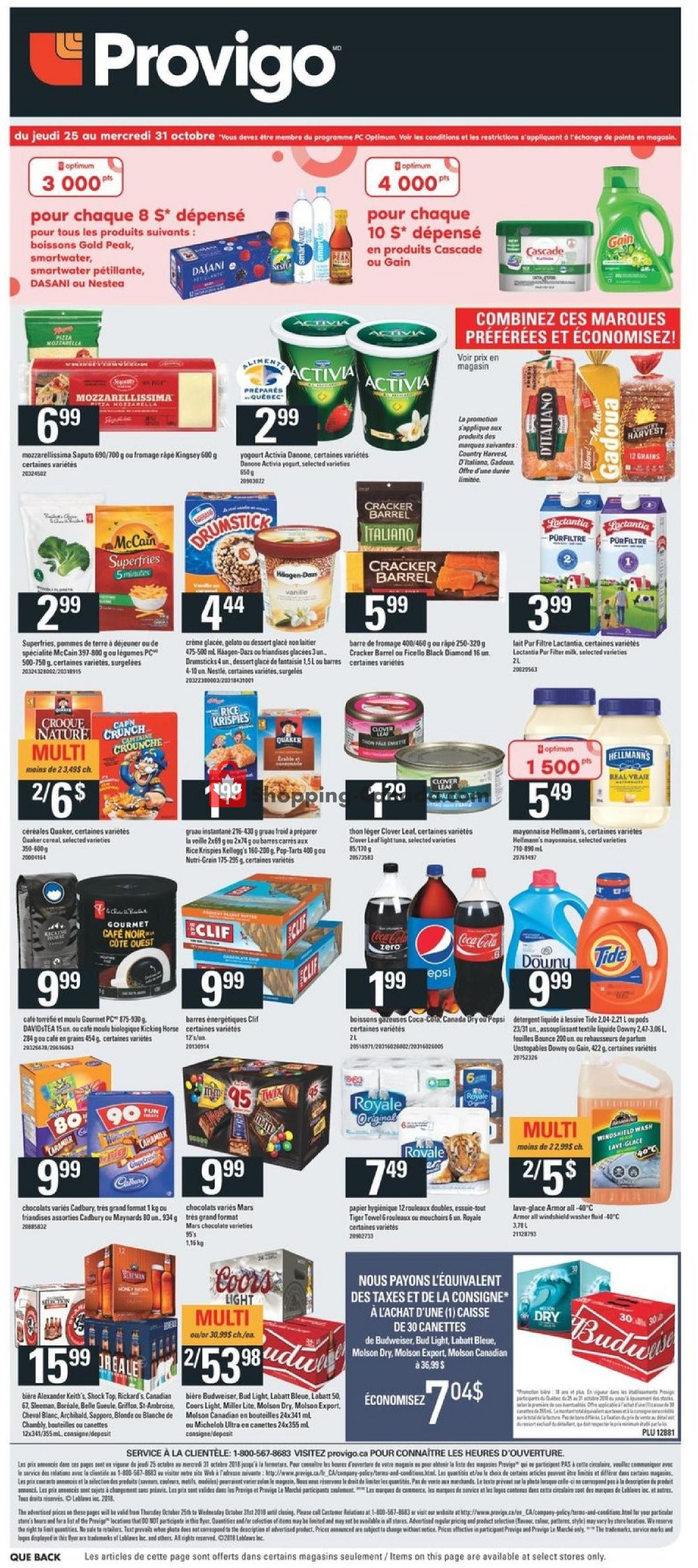 Provigo flyer from Thursday October 25, 2018 to Wednesday October 31, 2018 - page 19