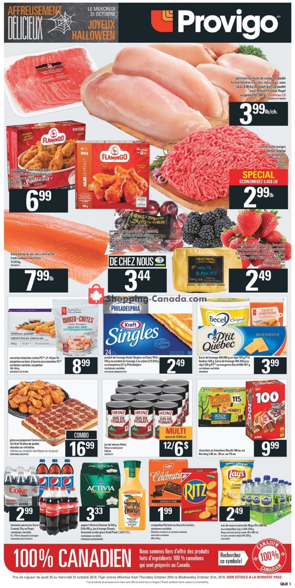 Provigo flyer from Thursday October 25, 2018 to Wednesday October 31, 2018 - page 3