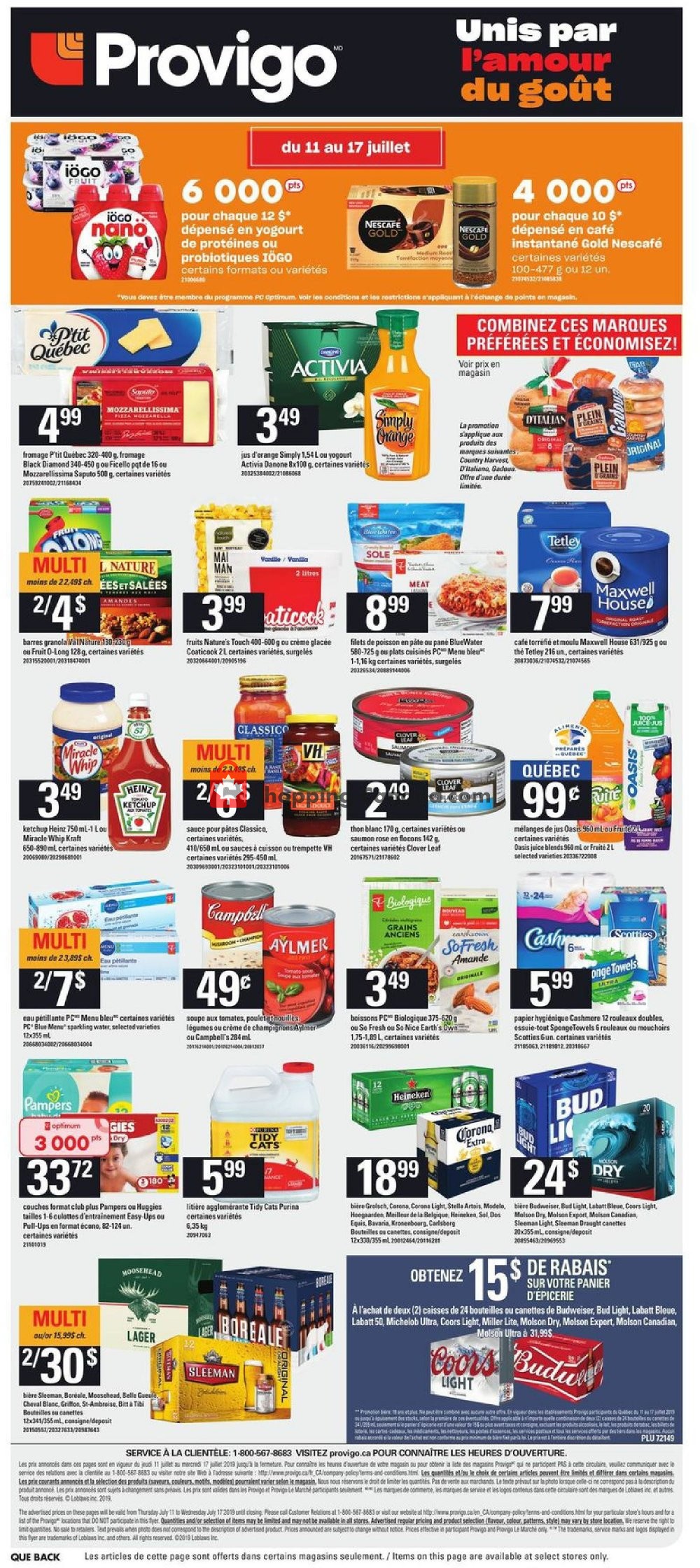 Provigo flyer from Thursday July 11, 2019 to Wednesday July 17, 2019 - page 15