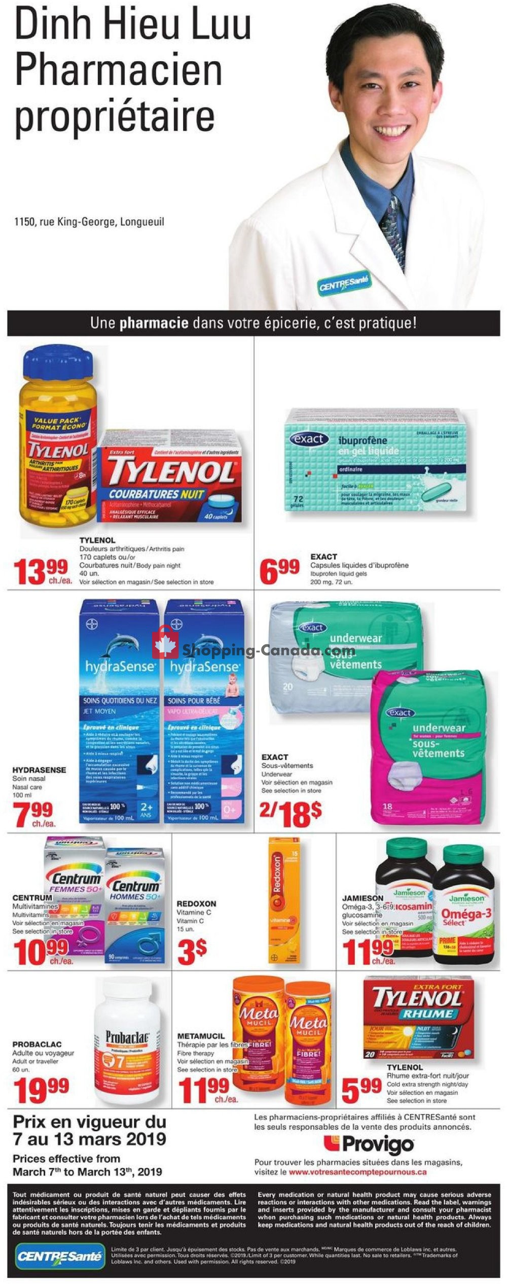 Provigo flyer from Thursday March 7, 2019 to Wednesday March 13, 2019 - page 22