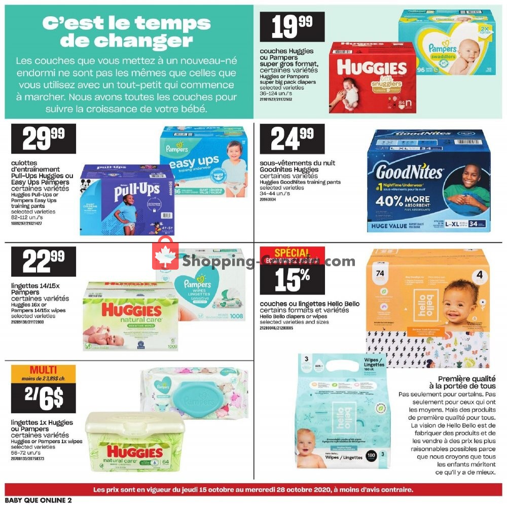 Provigo flyer from Thursday October 15, 2020 to Wednesday October 28, 2020 - page 2