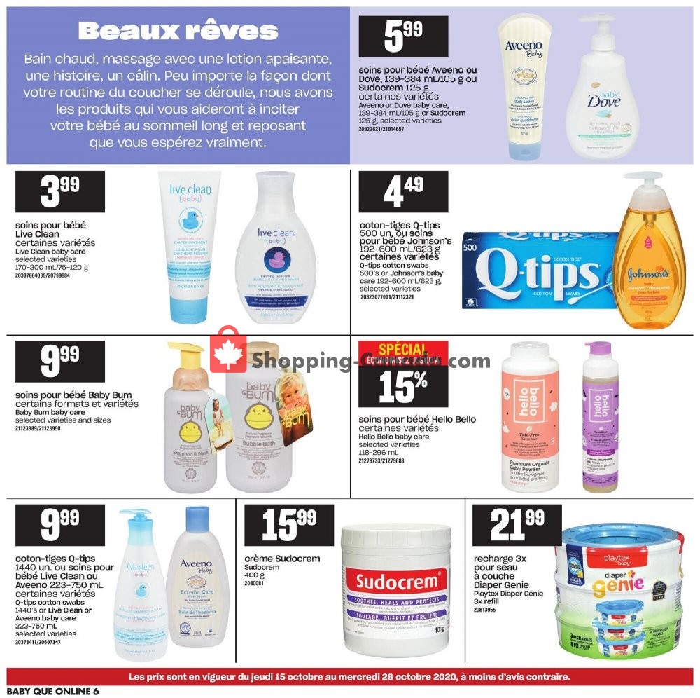 Provigo flyer from Thursday October 15, 2020 to Wednesday October 28, 2020 - page 6
