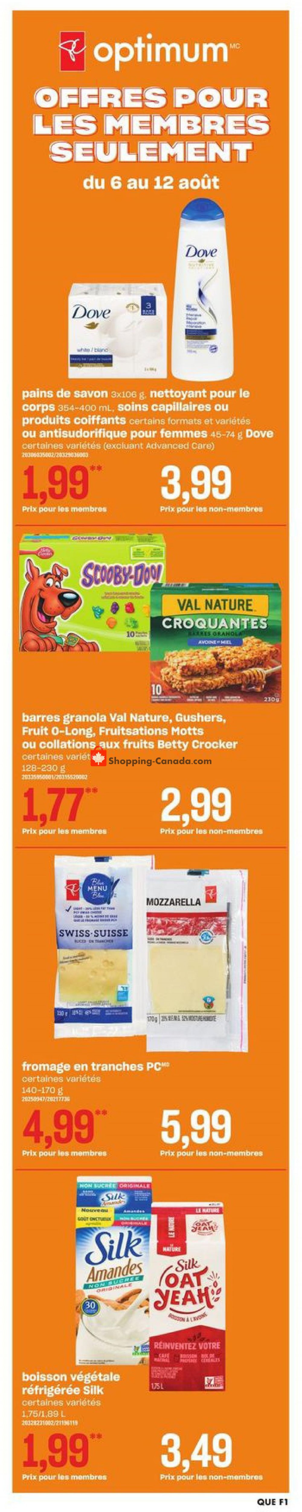 Provigo flyer from Thursday August 6, 2020 to Wednesday August 12, 2020 - page 1