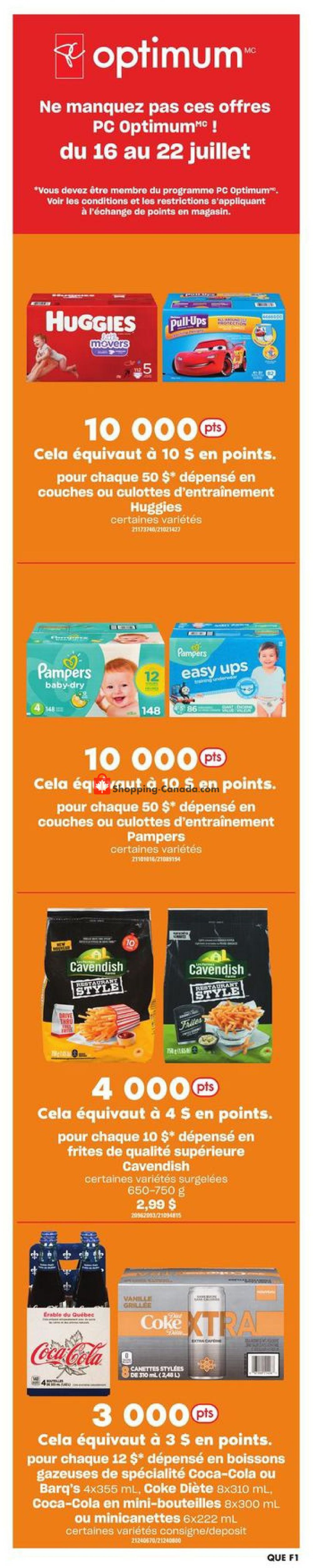 Provigo flyer from Thursday July 16, 2020 to Wednesday July 22, 2020 - page 1