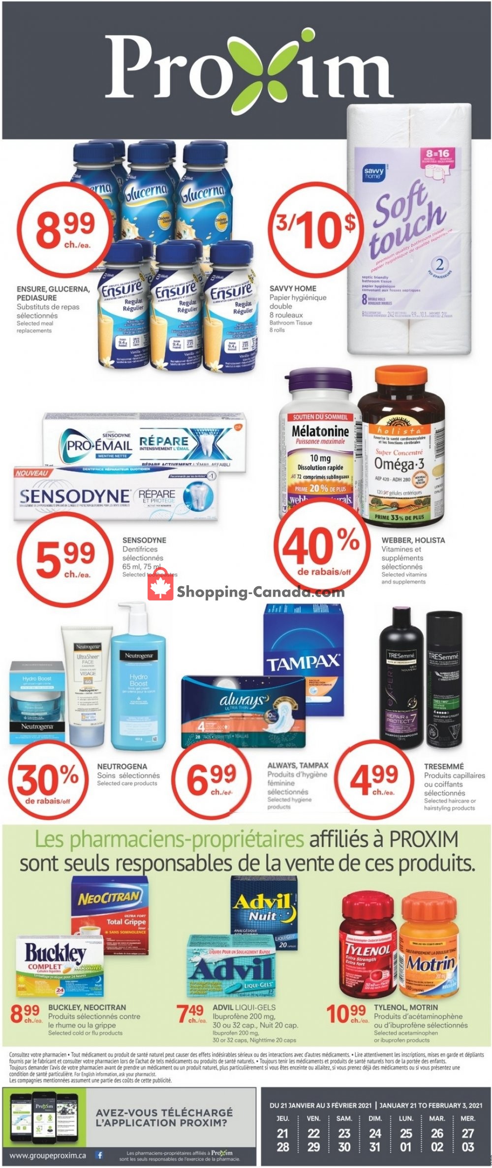Proxim flyer from Thursday January 21, 2021 to Wednesday February 3, 2021 - page 1