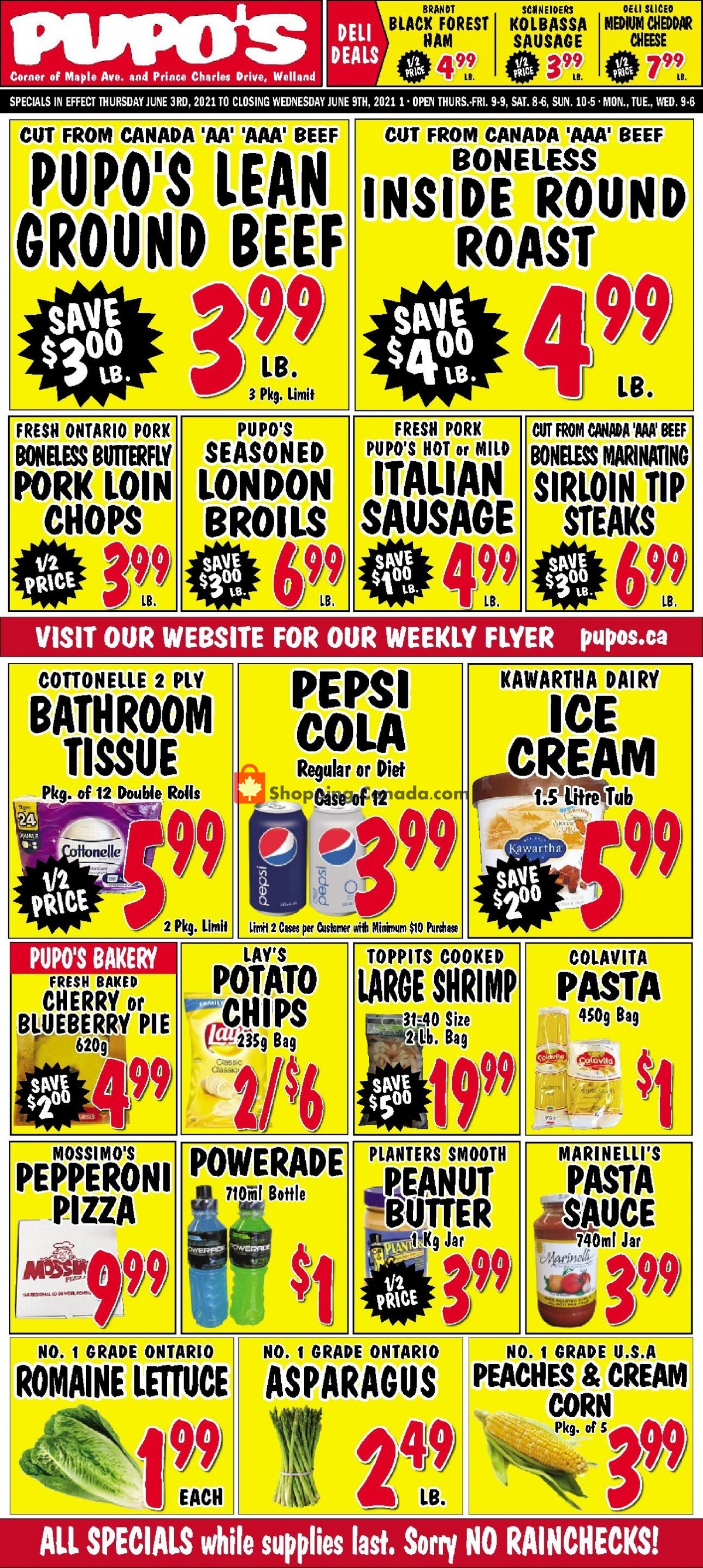 Pupo's Food Market flyer from Thursday June 3, 2021 to Wednesday June 9, 2021 - page 1