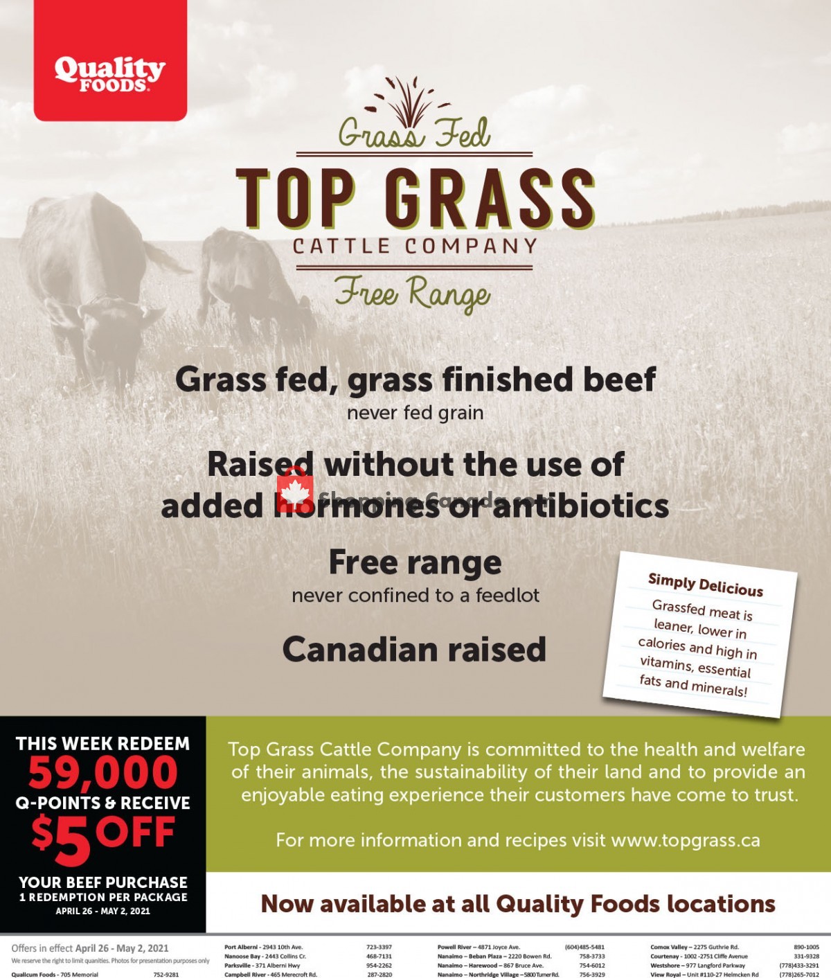 Quality Foods flyer from Monday April 26, 2021 to Sunday May 2, 2021 - page 8