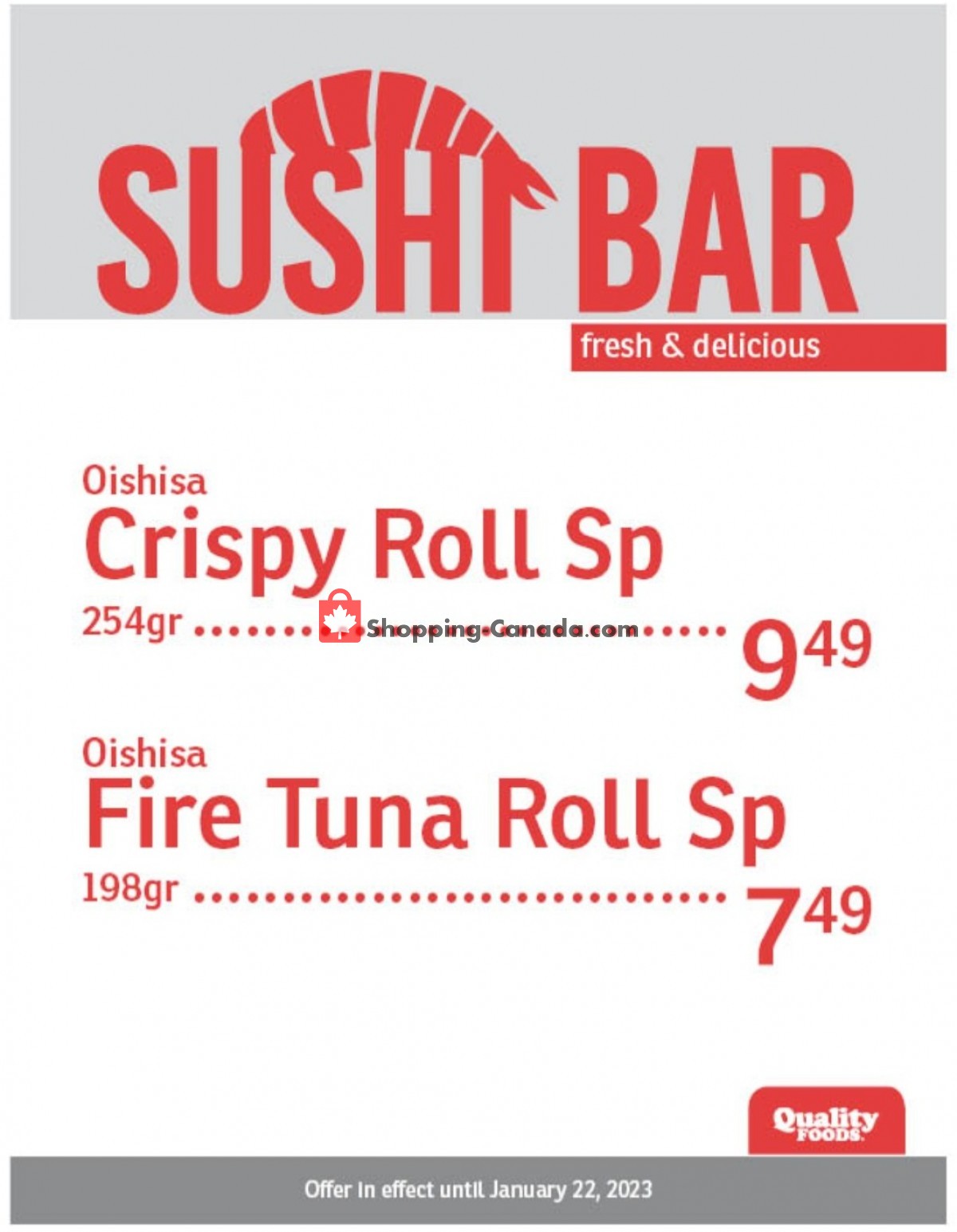Quality Foods flyer from Monday January 16, 2023 to Sunday January 22, 2023 - page 2