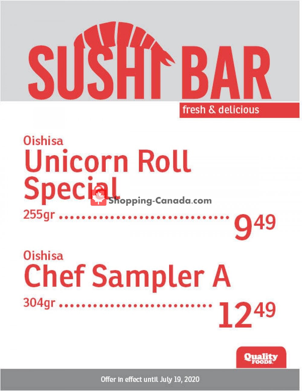 Quality Foods flyer from Monday July 13, 2020 to Sunday July 19, 2020 - page 2