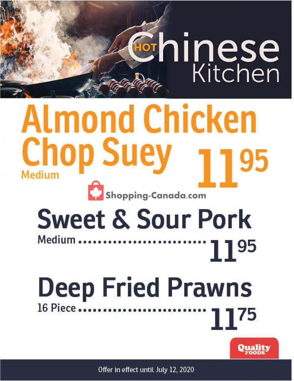 Quality Foods flyer from Monday July 6, 2020 to Sunday July 12, 2020 - page 1