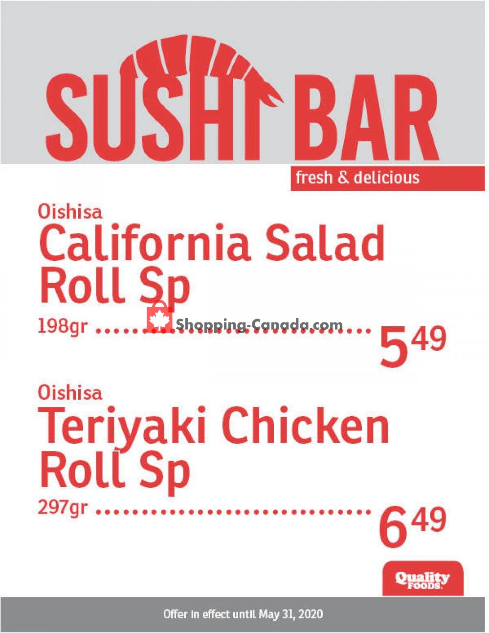 Quality Foods flyer from Monday May 25, 2020 to Sunday May 31, 2020 - page 2