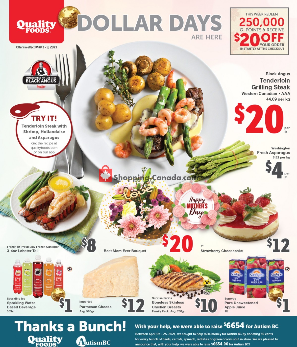 Quality Foods flyer from Monday May 3, 2021 to Sunday May 9, 2021 - page 1