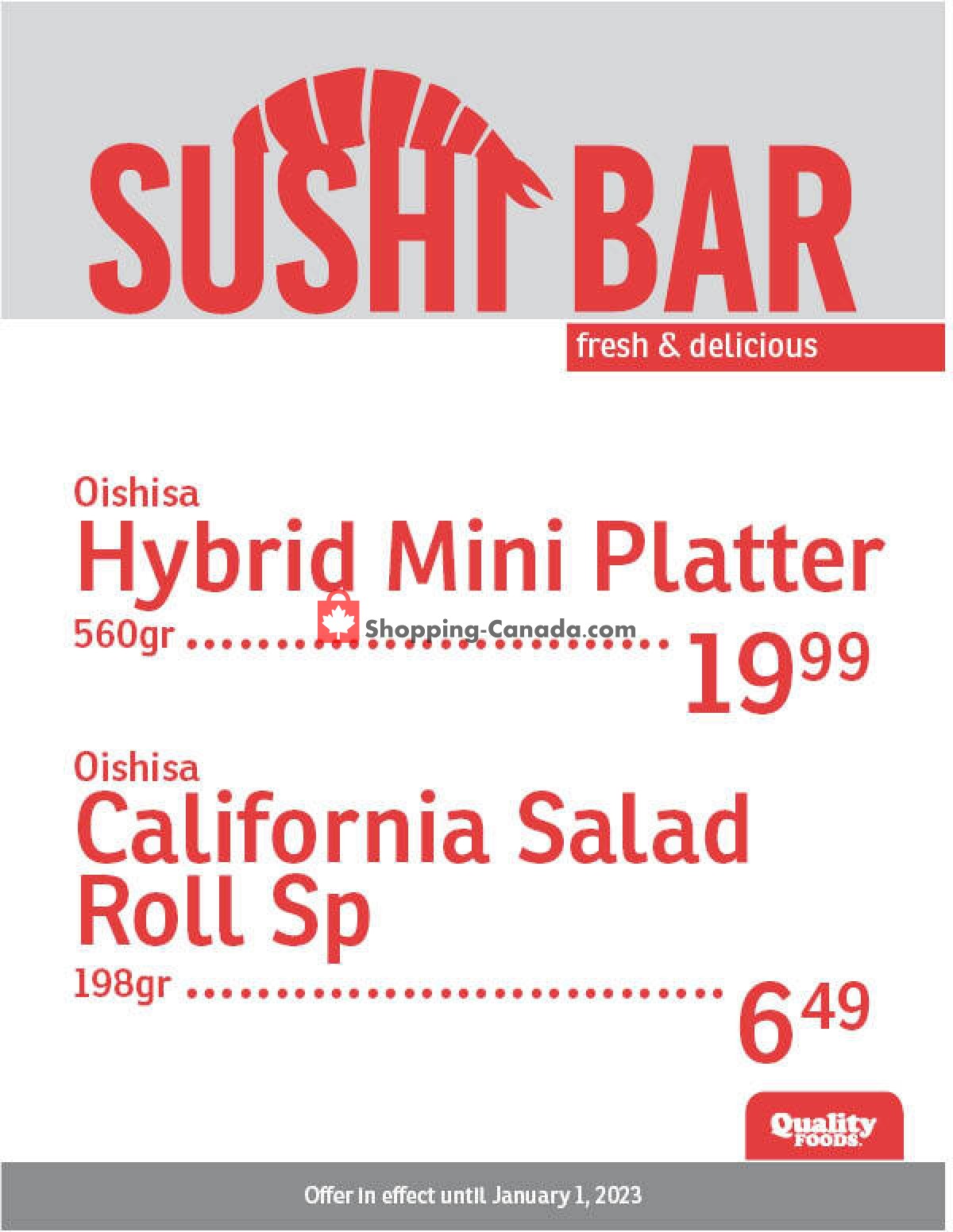 Quality Foods flyer from Monday December 4, 2023 to Sunday December 10, 2023 - page 15