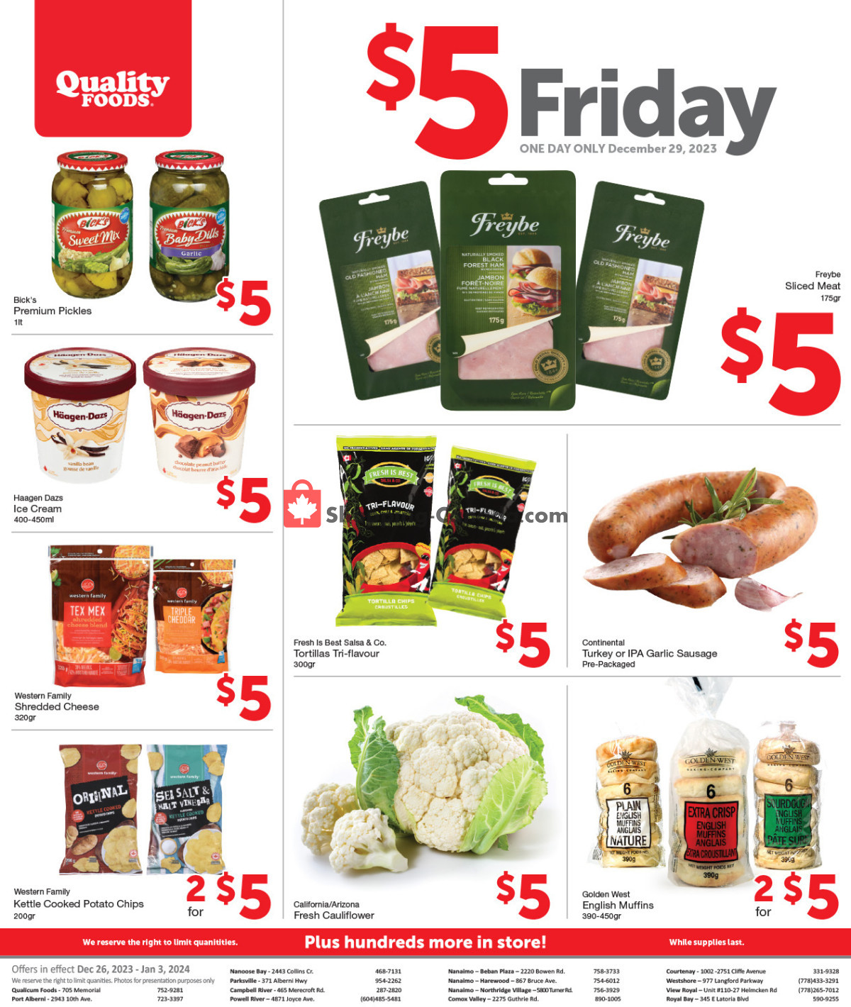 Quality Foods flyer from Tuesday December 26, 2023 to Wednesday January 3, 2024 - page 13