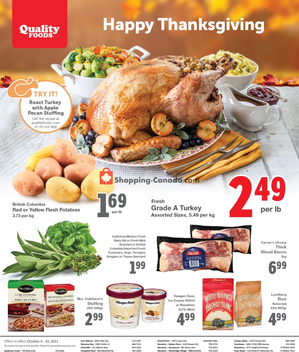 Quality Foods flyer from Monday October 4, 2021 to Sunday October 10, 2021 - page 8