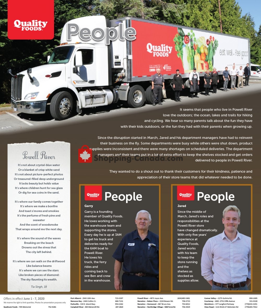 Quality Foods flyer from Monday June 1, 2020 to Sunday June 7, 2020 - page 7