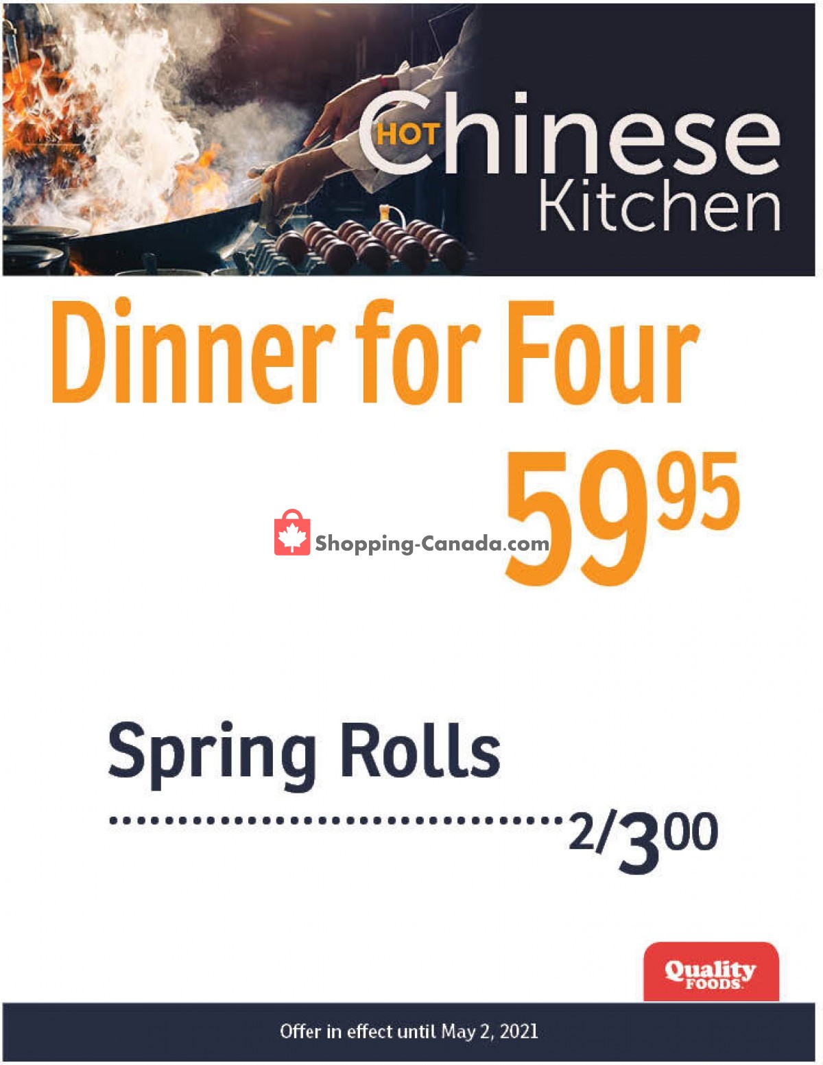 Quality Foods flyer from Monday April 26, 2021 to Sunday May 2, 2021 - page 1