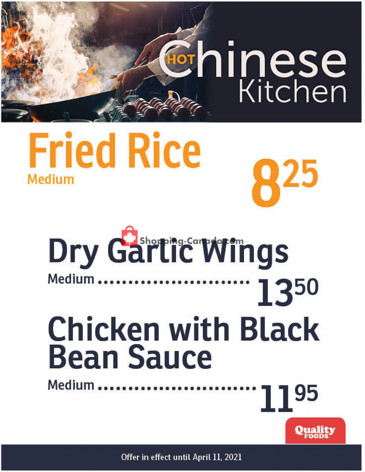 Quality Foods flyer from Monday April 5, 2021 to Sunday April 11, 2021 - page 1