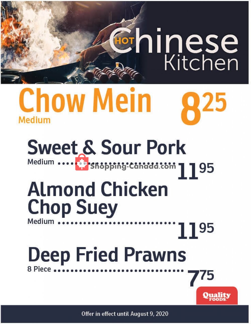 Quality Foods flyer from Monday August 3, 2020 to Sunday August 9, 2020 - page 1
