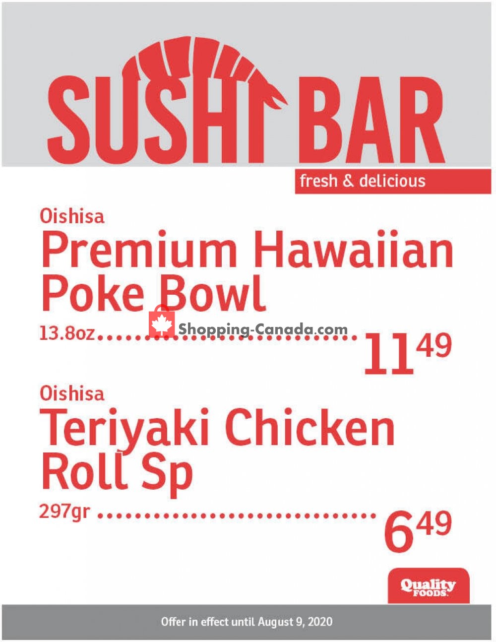 Quality Foods flyer from Monday August 3, 2020 to Sunday August 9, 2020 - page 2