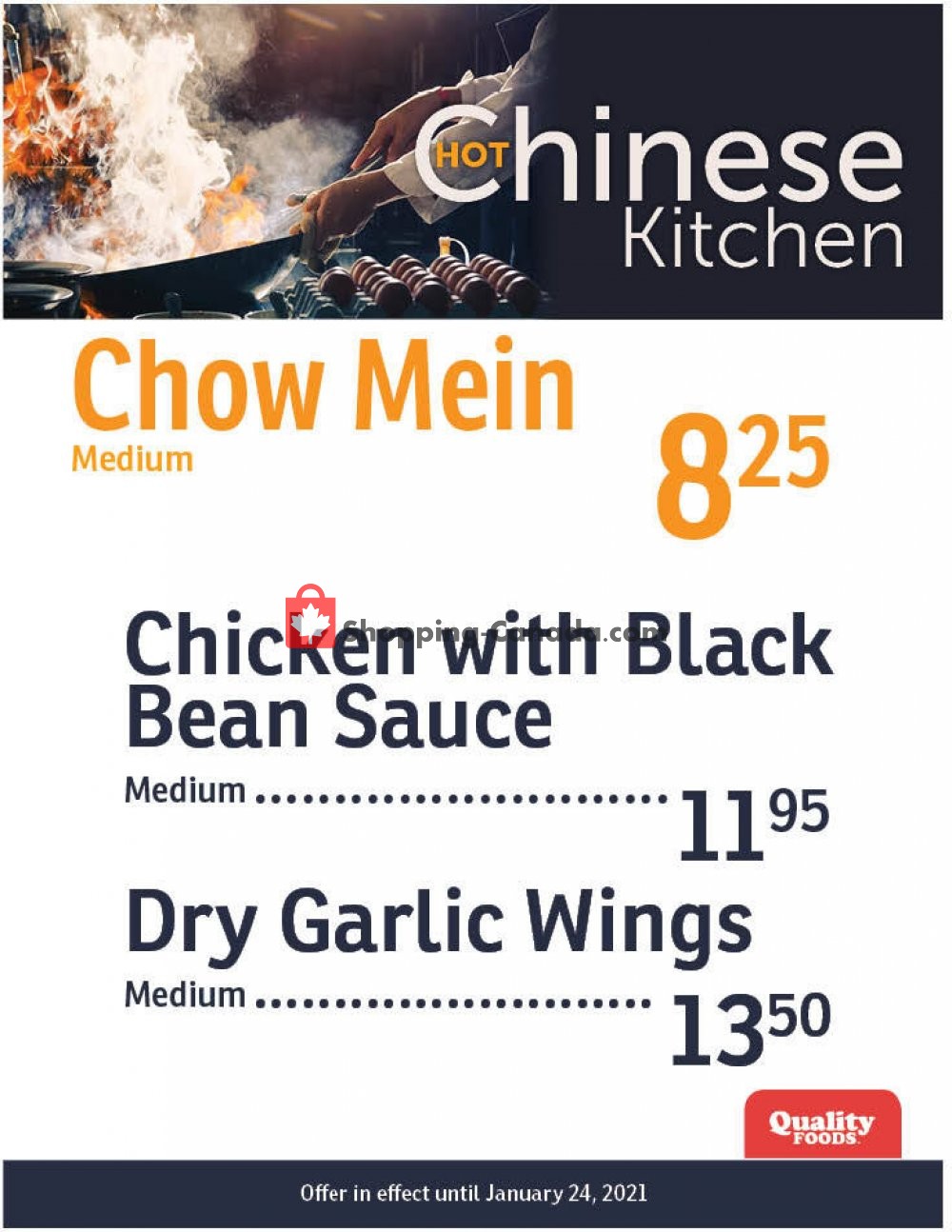 Quality Foods flyer from Monday January 18, 2021 to Sunday January 24, 2021 - page 1