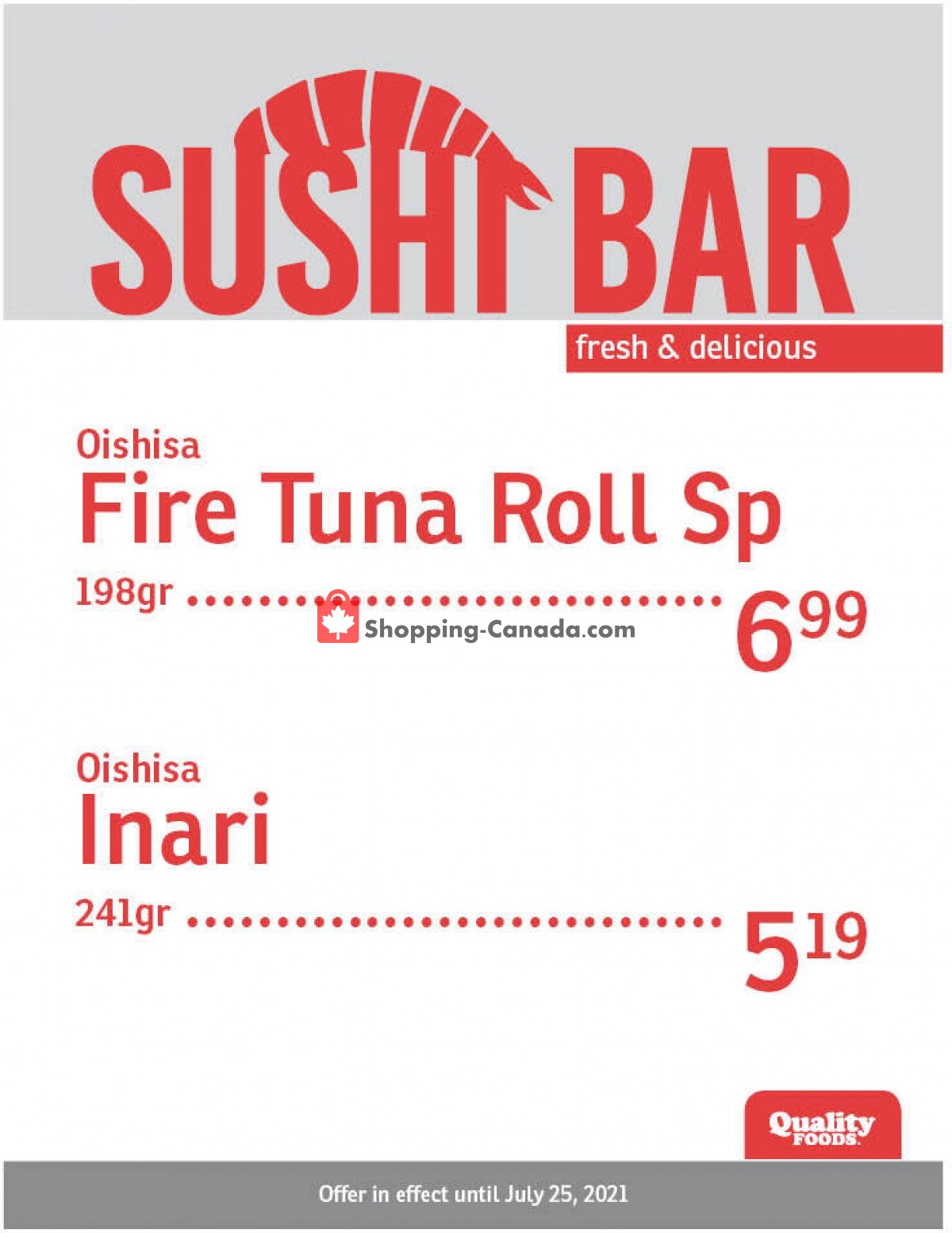 Quality Foods flyer from Monday July 19, 2021 to Sunday July 25, 2021 - page 2