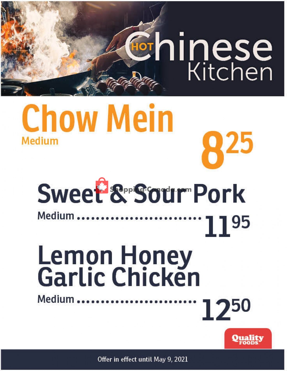 Quality Foods flyer from Monday May 3, 2021 to Sunday May 9, 2021 - page 1