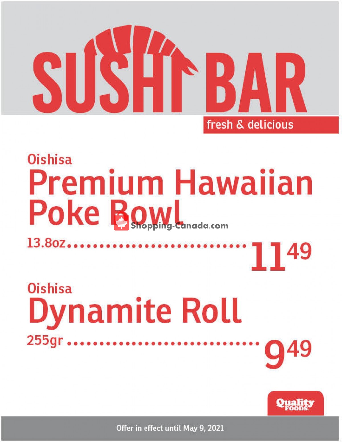Quality Foods flyer from Monday May 3, 2021 to Sunday May 9, 2021 - page 2