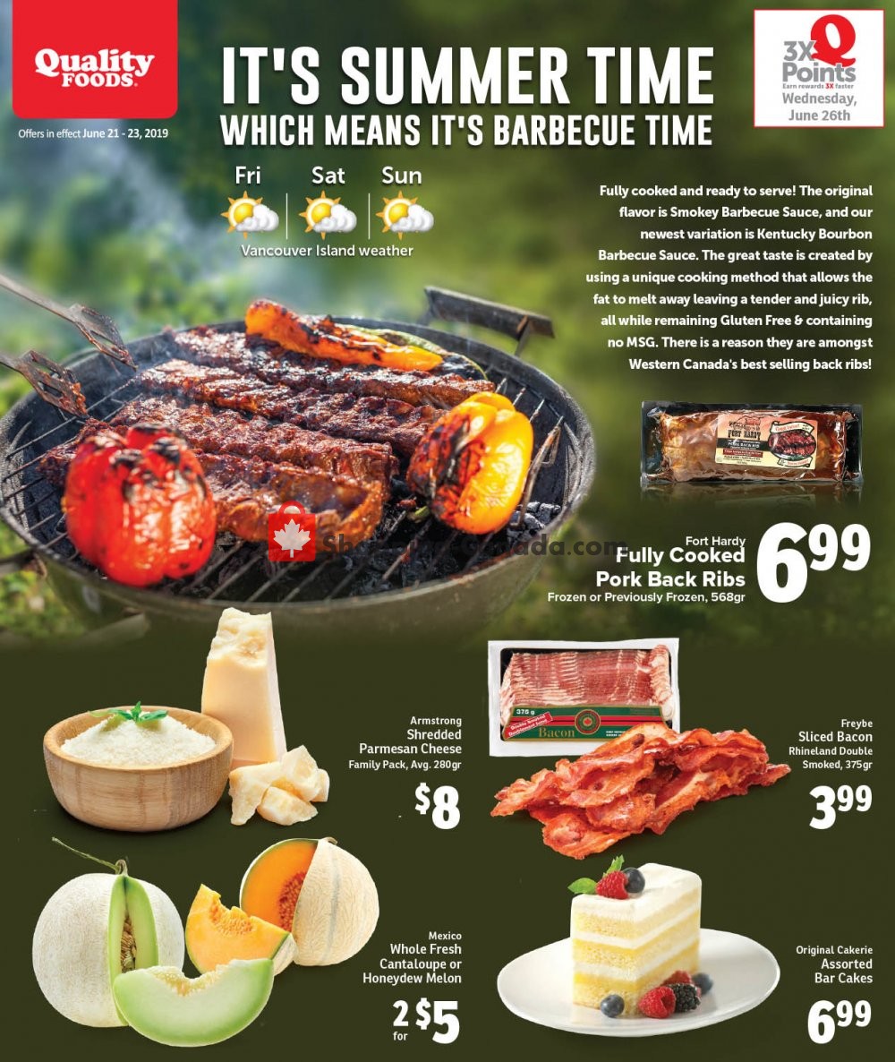 Quality Foods flyer from Friday June 21, 2019 to Sunday June 23, 2019 - page 1