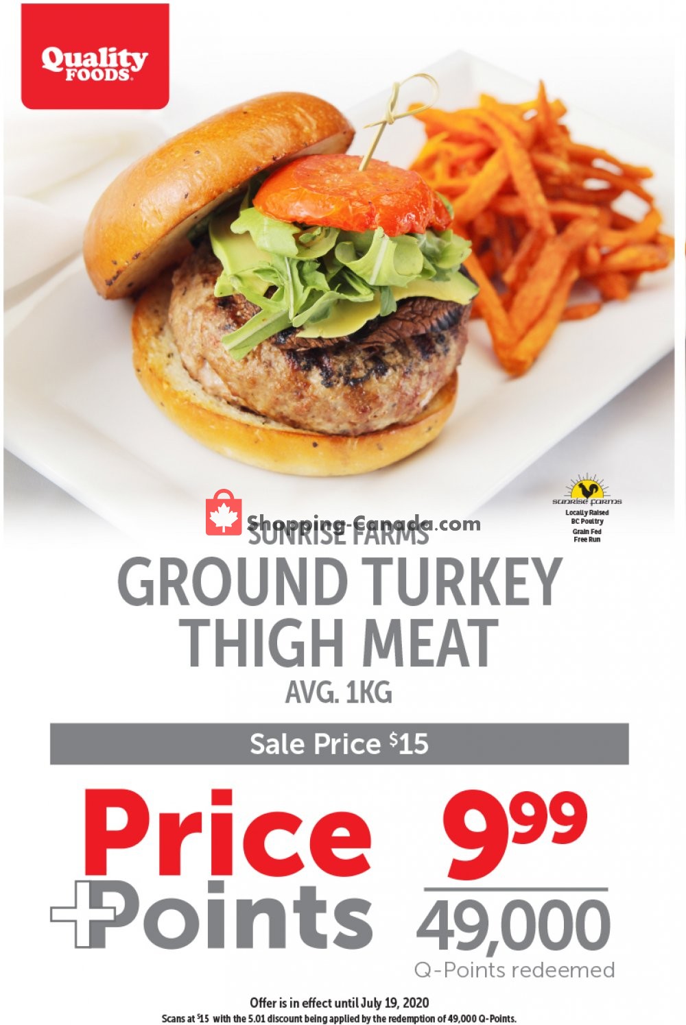 Quality Foods flyer from Monday July 13, 2020 to Sunday July 19, 2020 - page 1